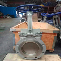TKFM wcb-mango de rueda de oblea manual, válvula de puerta para descarga de lechada