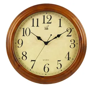 Wood Wall Clock Design European Classic Luxury Elegant Retro Vintage Antique Style Wood Wall Clock For Home Kitchen Decor