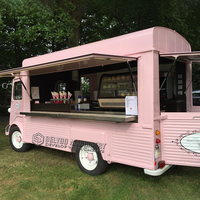 Camión de Comida Callejera Europeo Personalizado, Quiosco de Café, Autobús Móvil para Fiestas de Comida, Camión de Comida Móvil Económico, Camioneta Eléctrica para Helados