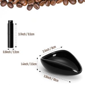 ถาดเซรามิกสำหรับโชว์เมล็ดกาแฟแบบขายส่ง พร้อมที่ตักชา จานรอง ถาดตวงตัวอย่างกาแฟ ชุดอุปกรณ์ - Product Image 5