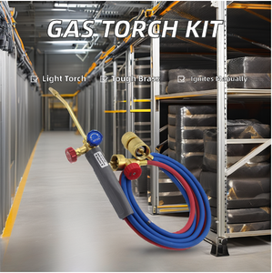 Soplete de soldadura de doble tubo de alta calidad, soplete de soldadura MAPP de oxígeno de latón, soplete de soldadura de propano para soldadura y soldadura fuerte - Product Image 3