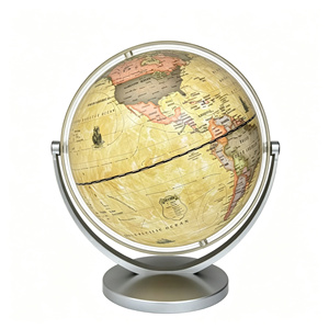Globo Terráqueo <span class=keywords><strong>de</strong></span> 20 cm, Color Antiguo, PVC, <span class=keywords><strong>Mapa</strong></span> Vintage, Base Giratoria <span class=keywords><strong>de</strong></span> ABS, Escribible y Borrable, Decoración Geográfica <span class=keywords><strong>de</strong></span> Escritorio, Regalo Educativo para Oficina - Product Image 2