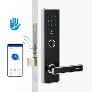 Hợp kim kẽm Touchpad nhà cửa gỗ chống trộm Keyless ttlock App điện tử kỹ thuật số mật khẩu khóa cửa với mã