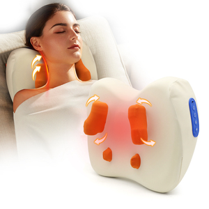 Nuevo Masajeador Eléctrico Shiatsu <span class=keywords><strong>para</strong></span> Cuello, Hombros, Espalda Lumbar, Rodillo <span class=keywords><strong>para</strong></span> Espalda, <span class=keywords><strong>Almohadilla</strong></span> de Masaje Shiatsu Superior e Inferior - Product Image 2