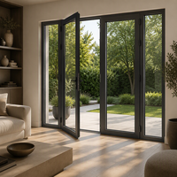 Porte en verre et aluminium sur mesure pour maison, jardin, villa, hôtel, bureau, magasin, entrée extérieure, patio, résidence moderne