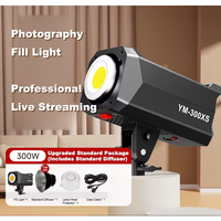 Lumière vidéo LED bicolore YM-300XS 300W avec monture Bowens, éclairage continu de studio avec contrôle par application pour diffusion en direct