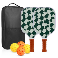 Ensemble de 2 raquettes de pickleball de qualité supérieure, en fibre de verre, avec balles et sac de transport