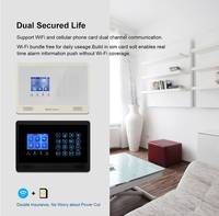 Livraison gratuite Domotique intelligente 4G WIFI GSM Dispositif d'écoute d'insectes sans fil Alarme de sécurité pour entreprise à domicile