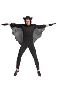Costume de cosplay de vampire chauve-souris pour homme HP Halloween/Carnaval, combinaison de super-héros à capuche pour fête - Product Image 3