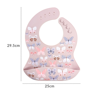 Juego de Baberos de Silicona Impermeables para Bebés y Adultos, Juego de Baberos Coloridos para Comer, Delantal de Bebé - Product Image 6