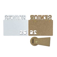 Plaque photo personnalisable à sublimation vierge pour diplômé 2026, avec logo imprimable et design DIY, cadre photo à insérer