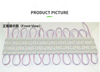 Modules led étanches 12v lumière extérieure haute luminosité 0.72/1.2/1.5W 3LED 2835 Injection led Module pour boîte publicitaire