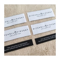 Étiquettes tissées pour vêtements en usine, étiquettes pour vêtements, vente en gros