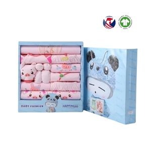 Nouveauté Coton Ensemble <span class=keywords><strong>de</strong></span> Vêtements Bébé pour Nouveau-né Printemps Automne Hiver, Coffret Cadeau pour Cérémonie du Premier Mois - Product Image 2