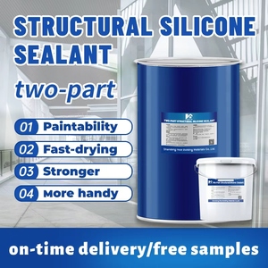 Bán buôn hai thành phần keo keo Silicone trung tính cho cửa kính cách nhiệt kiến trúc cửa sổ kết cấu màu đen - Product Image 2