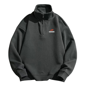 <span class=keywords><strong>Sudadera</strong></span> con Capucha de Diseño Personalizado, Fabricante de Sudaderas 100% Algodón, <span class=keywords><strong>Sudadera</strong></span> Vintage con Cierre de Cremallera de un Cuarto, <span class=keywords><strong>Sudadera</strong></span> con Capucha de Diseñador - Product Image 2