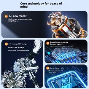 Hidrolavadora Eléctrica Portátil de Alta Presión, 1.2MPa, Inalámbrica, con Boquilla Ajustable 6 en 1 - Product Image 6