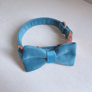 أعلى البائع الفاخرة لينة مريحة مخملية والمقود من مستلزمات الحيوانات الأليفة الجرو قلادة شعار مخصص - Product Image 3