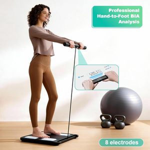 Báscula Inteligente de Grasa Corporal de 8 Electrodos, Doble Frecuencia BIA, Composición Corporal Completa, 29 Datos, Sincronización con APP, Bluetooth, Impresión, Báscula de Salud para el Hogar - Product Image 5