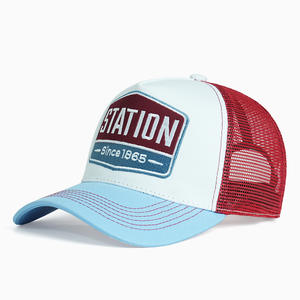 <span class=keywords><strong>Gorra</strong></span> de Camionero de 5 Paneles, Casual, Bordada, de Algodón Puro, con Hebilla Ajustable, Malla Transpirable, para Deportes al Aire Libre - Product Image 6