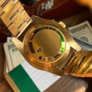 นาฬิกาดำน้ำอัตโนมัติสีน้ำเงินทองหรูหราสำหรับผู้ชาย เรืองแสง ตัวเรือนสแตนเลสสตีล 904L พร้อมกลไก 3235 - Product Image 5