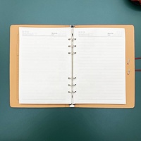 Agenda 2026 Estilo Chino, Diario de Cuero PU, Hojas Sueltas, Cuaderno con Nudo Chino
