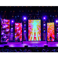 Écran LED géant incurvé couleur pleine 5m X 3m P2 P3.91 8K 6000cd étanche pour location de scène, publicité extérieure