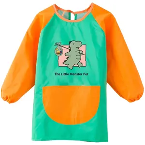 <span class=keywords><strong>Tablier</strong></span> de peinture imperméable pour enfants, <span class=keywords><strong>tablier</strong></span> de cuisine pour enfants plus âgés avec impression de logo, art DIY, manches longues, maternelle - Product Image 5