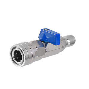 Adaptador de Conexión Rápida de 1/4 3/8 Pulgadas para <span class=keywords><strong>Lavado</strong></span> de Autos, Válvula de Bola de Acero Inoxidable con Movimiento Manual - Product Image 6