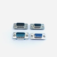 MINI D USB d-sub DB22 VGA macho 22 pin d-sub 22 p dB socket ángulo recto/conector vertical