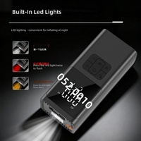 Gonfleur de pneus portable 80W 150PSI 19 cylindres, pompe à air sans fil double alimentation, jauge numérique, LED SOS, batterie externe USB, voiture, moto, vélo
