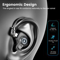 Écouteurs HiFi Toocki avec câble équilibré, qualité sonore améliorée, structure acoustique ergonomique pour audiophiles