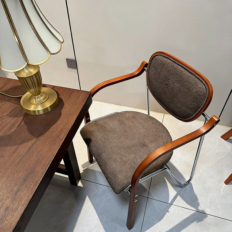 Sunset chair, coffee-colored [cotton linen]