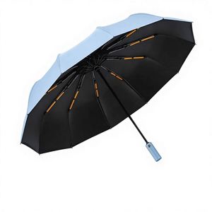 Parapluie Unisexe Entièrement Automatique Renforcé Double Usage Soleil & Pluie avec Protection UV pour Utilisation Extérieure - Personnalisable Vente en Gros - Product Image 1