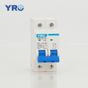 YRO pemutus sirkuit listrik, 2P 16 Amp <span class=keywords><strong>32A</strong></span> DP MCB peralatan listrik Harga <span class=keywords><strong>AC</strong></span> miniatur pemutus sirkuit untuk kurva C Rumah - Product Image 1