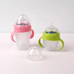 BPA Free New Born Baby Silicone Milk Fruit Feeding Dispenser Squeeze Bottle Set For Baby