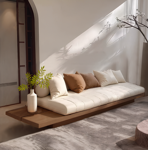 Divano in Legno Massello per Soggiorno, Adatto per una Famiglia di Tre, Estremamente Confortevole ed Elegante - Product Image 3