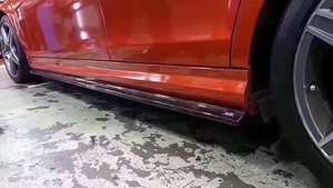 Minigonne laterali in fibra di carbonio per Mercedes Classe <span class=keywords><strong>C</strong></span> W204 C204 C63 <span class=keywords><strong>AMG</strong></span> dal 2012 in poi - Product Image 2