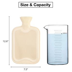 Bouillottes à eau chaude personnalisées avec design de Noël, multi-capacités, avec housse en tricot pour soulager la douleur - Product Image 6