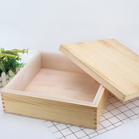 8000 ml Holzform für Seifenriegel, Große Quadratische Silikon-Seifenform mit Silikoneinlage