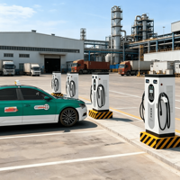 Chargeur rapide YG haute puissance 150 kW pour les flottes commerciales et les besoins de recharge de véhicules électriques sur autoroute