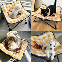 Hamac pliable pour chat, lit surélevé pour chiot, chaise longue avec structure métallique