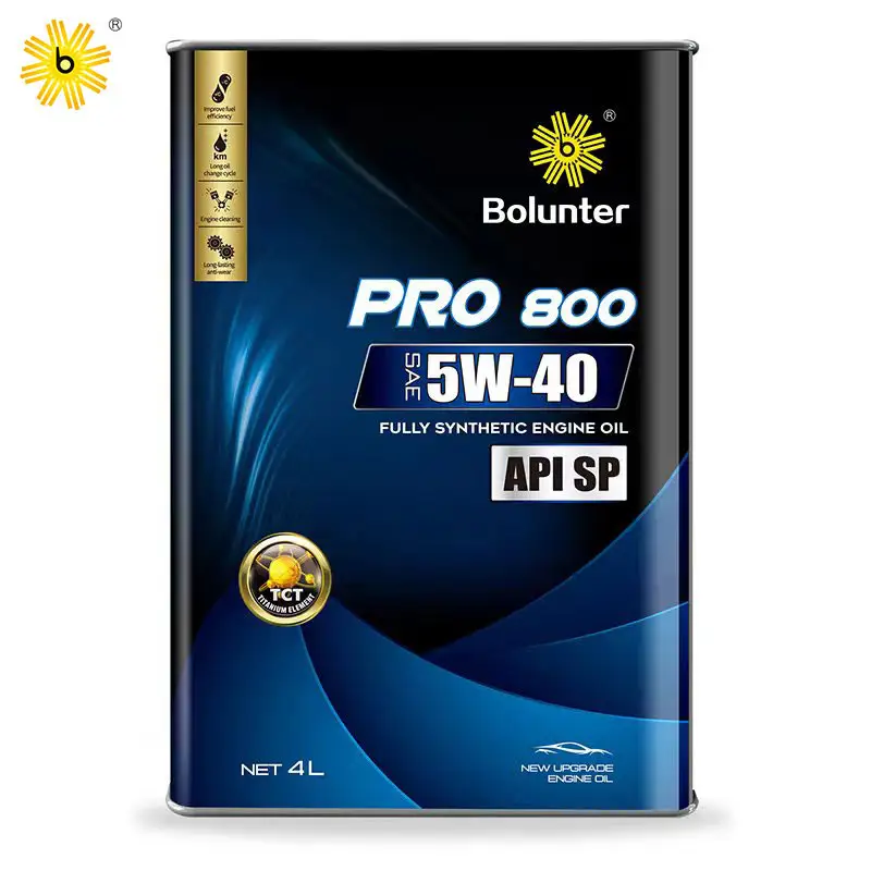 Aceite de motor Bolunter marca PRO900 5W40 precio al por mayor aceite de motor diésel de coche de gasolina totalmente sintético para Honda nissan