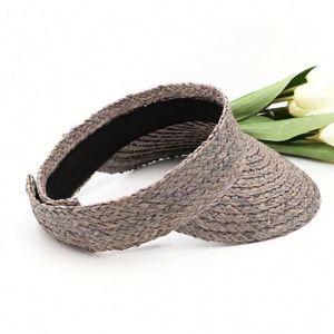Summer Women Sports Sunshade Straw <b>Hat</b> with Y2K Style Outdoor Running Travel Fishing Visor <b>Hat</b> Empty Top Raffia Straw <b>Hat</b> - Product Image 2