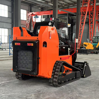 Chine Fabricant Skid Steer Loader Jardin Multifonctionnel Crawler Pelle Avant Chargeur Jardin Mini Diesel Skid Steer Loader