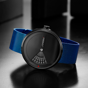 Orologio da Uomo SINOBI con Quadrante a Ruota Creativo Pronto per la Spedizione, Cinturino in Rete di Acciaio Inossidabile, Orologio al Quarzo - Product Image 4