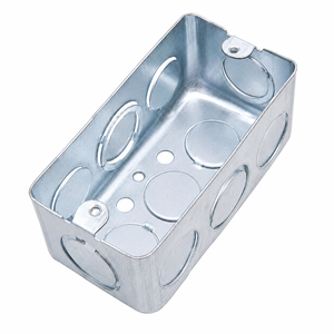 Scatola metallica zincata per condotti - Scatola elettrica a 1/2/3/4 posti per sistema di cablaggio UK - Product Image 4