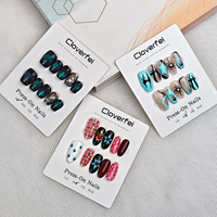 Faux ongles réutilisables de qualité salon - 4 tailles, sans dommage, longue durée, en acrylique