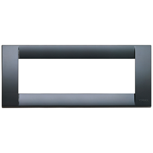 Vimar Classic 6M Graphite Grey Plate 19.5 Cm Length Wall <b>Switches</b> - Product Image 1