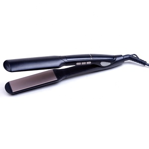 Plancha <span class=keywords><strong>de</strong></span> <span class=keywords><strong>pelo</strong></span> profesional <span class=keywords><strong>de</strong></span> hierro plano <span class=keywords><strong>de</strong></span> <span class=keywords><strong>titanio</strong></span> con pantalla Led Digital <span class=keywords><strong>de</strong></span> cerámica al mejor precio - Product Image 1